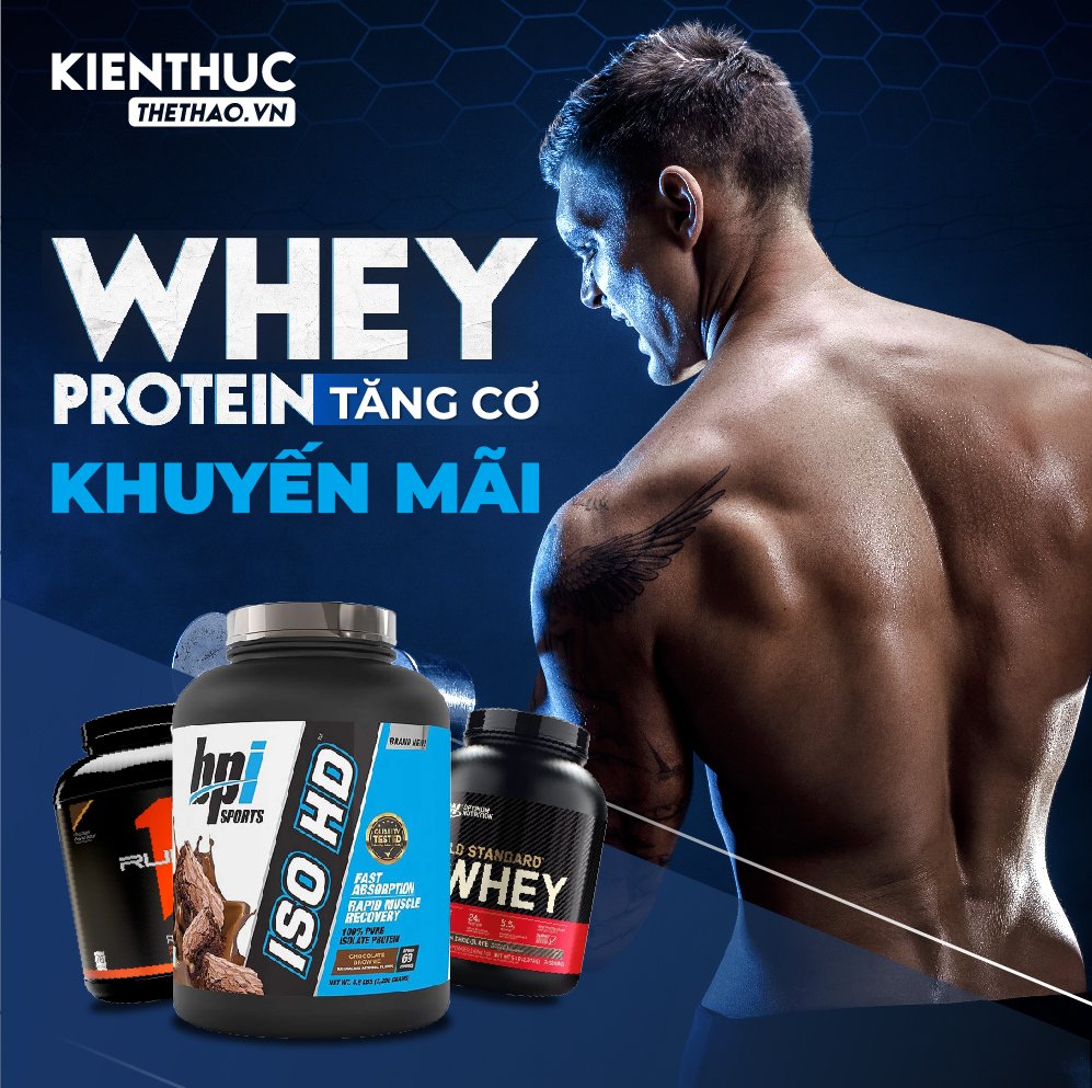 Whey Protein là sản phẩm sữa tăng cơ giảm mỡ dành cho người tập gym thể hình, sản phẩm chính hãng đang có nhiều khuyến mãi giảm giá tại Wheyshop ở Hà Nội, TPHCM