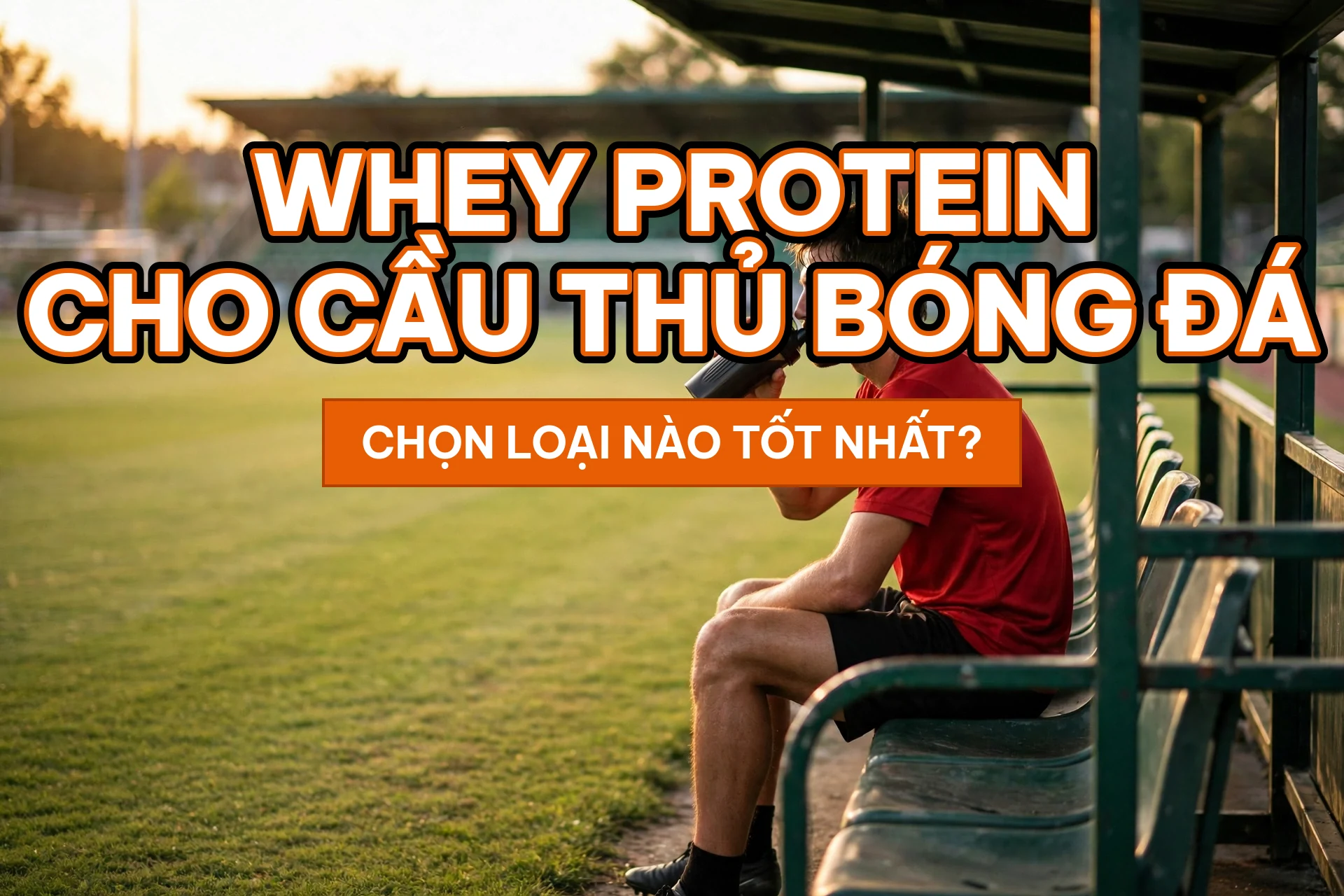Whey protein cho cầu thủ bóng đá: chọn loại nào tốt nhất
